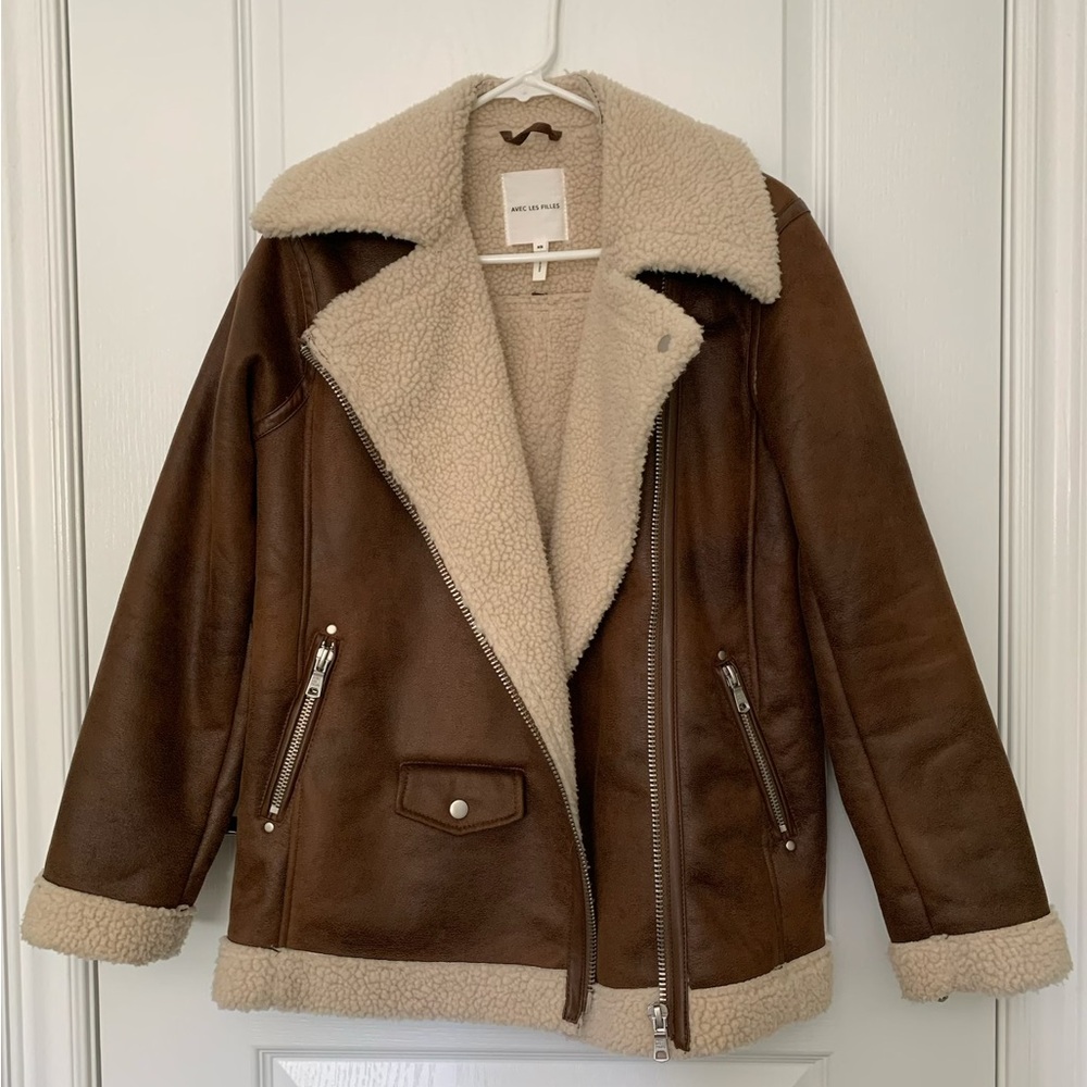 Faux fur warm brown Jacket